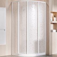 Душевой уголок Ravak Supernova SKCP4-80 80x80 3114O10211 профиль Белый витраж пластик Pearl — фото 1, Душевые уголки четверть круга