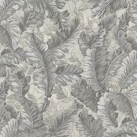 Обои Alessandro Allori Breeze 2201-3 Винил на флизелине (1,06*10) Белый/Серый/Черный, Листья — фото 1, Обои для стен
