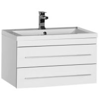 Тумба с раковиной Aquanet Верона 75 212868 подвесная Белая — фото 1, Тумбы с раковиной