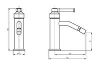 Смеситель для биде Migliore Ermitage Mini 30854 Черный матовый — фото 3, Смесители