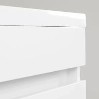Тумба с раковиной Orange Optima 110 Op-110TUW+RAL Белый глянец — фото 5, Тумбы с раковиной