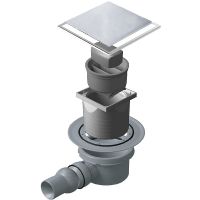 Душевой трап Pestan Confluo Standard 13702568 с двухсторонней решеткой Хром глянцевый / полая под плитку — фото 1, Трапы для душа