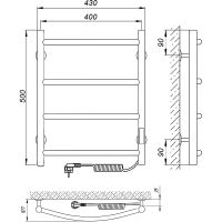 Товар: Электрический полотенцесушитель Laris Классик П4 400x500 R 73207641 Хром - фото 10 Электрический полотенцесушитель Laris Классик П4 400x500 R 73207641 Хром — фото 10, Электрические полотенцесушители