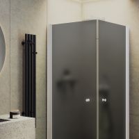 Товар: Душевой уголок Maybah Glass MGY-1295-1 800x800x1980 на монопетлях Белый стекло графитовое матовое - фото 2 Душевой уголок Maybah Glass MGY-1295-1 800x800x1980 на монопетлях Белый стекло графитовое матовое — фото 2, Душевые уголки