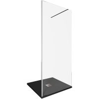 Душевая перегородка Allen Brau Infinity 1 90 3.21007.BA профиль Серебро браш стекло прозрачное — фото 3, Душевые перегородки