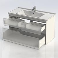 Товар: Тумба под раковину Aquanet Модена 100 198489 подвесная Белый глянец - фото 5 Тумба под раковину Aquanet Модена 100 198489 подвесная Белый глянец — фото 5, Тумбы под раковину