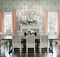 Обои Milassa Classic LS3 005 Флизелин (1*10,05) Зеленый, Цветы/Полоса — фото 2, Обои для стен