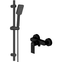 Смеситель для душа Aquatek Лира AQ1432MB Черный матовый — фото 1, Смеситель для душа