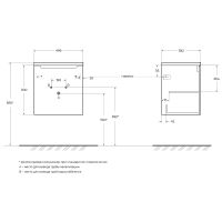 Тумба под раковину BelBagno Etna 50 L подвесная Bianco Lucido арт-ETNA-500-1A-SO-BL-P-L — фото 9, Тумбы под раковину