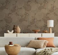 Обои Milassa Микадо KTS6 006 Флизелин (1*10,05) Серый, Цветы — фото 2, Обои для стен