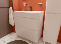 Товар: Тумба с раковиной Эстет Kare Luxe 80 ФР-00005719 Белая - фото 6 Тумба с раковиной Эстет Kare Luxe 80 ФР-00005719 Белая — фото 6, Тумбы с раковиной