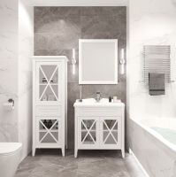 Тумба под раковину Creto Vetra 80 15-800CHW Белая — фото 2, Тумбы под раковину