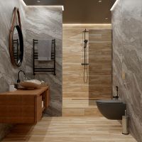 Керамогранит Absolut Gres Urban Wood Brown AB 1184W 20х120 см — фото 2, Керамогранит