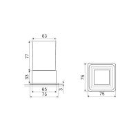 Товар: Стакан для зубных щеток Excellent Riko DOEX.1614BL Черный - фото 4 Стакан для зубных щеток Excellent Riko DOEX.1614BL Черный — фото 4, Мыльницы