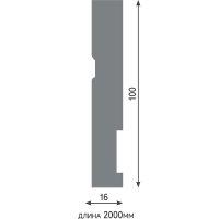 Плинтус Evrowood PN 101 2000x100x16 мм — фото 7, Плинтуса напольные