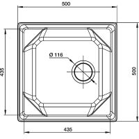 Кухонная мойка GranFest Unique GF-U-500 Песочная — фото 3, Кухонные мойки