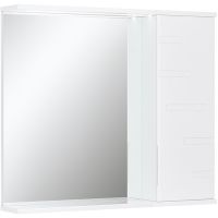 Зеркало со шкафом Volna Joli 80 R zsJOLI80.R-01 с подсветкой Белое — фото 8, Зеркальные шкафы в ванную