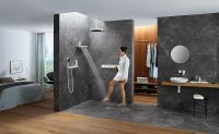 Товар: Смеситель для душа Hansgrohe RainSelect 15381700 с термостатом Белый матовый - фото 4 Смеситель для душа Hansgrohe RainSelect 15381700 с термостатом Белый матовый — фото 4, Смеситель для душа