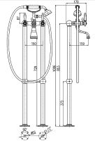 Товар: Смеситель для ванны Rav Slezak Morava retro MK550.5/2 Хром - фото 2 Смеситель для ванны Rav Slezak Morava retro MK550.5/2 Хром — фото 2, Смесители напольные