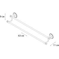 Товар: Полотенцедержатель Grampus Alfa GR-9502 двойной Бронза - фото 2 Полотенцедержатель Grampus Alfa GR-9502 двойной Бронза — фото 2, Полотенцедержатели