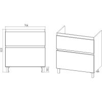 Товар: Тумба под раковину VIANT Мальта 80 VMAL80COBEL-T2Y Белая - фото 4 Тумба под раковину VIANT Мальта 80 VMAL80COBEL-T2Y Белая — фото 4, Мебель для ванной