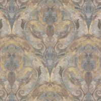 Обои Decori-Decori Bukhara 82773 Винил на флизелине (1,06*10,05) Бежевый/Коричневый, Дамаск — фото 1, Обои для стен