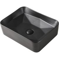 Раковина-чаша Orange 46 B02-460MB Черная матовая — фото 1, Раковины накладные