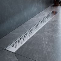 Душевой лоток AM.PM PrimeFlow 80 W02SC-P11-080-01SB с решеткой Хром матовый Cut Gradient — фото 4, Душевые лотки