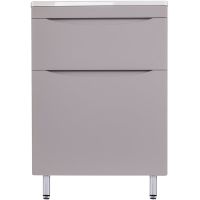 Тумба под раковину Style Line Бергамо 60 СС-00002309 Серая антискрейч — фото 1, Тумбы под раковину