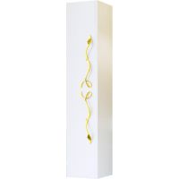 Шкаф пенал Clarberg Due amanti 25 DUE0525W Белый без ручек — фото 2, Пеналы для ванной комнаты