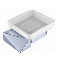 Мыльница Boheme New Venturo 10313-CR Хром Белая — фото 1, Мыльницы