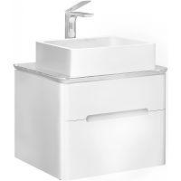 Тумба под раковину Jorno Bosko 60 Bos.01.60/P/W подвесная Белая — фото 2, Мебель для ванной