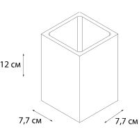 Стакан для зубных щеток Fixsen Gusto FX-300-3 Хром Бирюзовый — фото 2, Стаканы для зубных щеток
