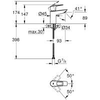 Товар: Смеситель для раковины Grohe BauLoop Хром арт-23337001 - фото 5 Смеситель для раковины Grohe BauLoop Хром арт-23337001 — фото 5, Смесители для раковины