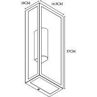 Настенный светильник Artelamp Belfast A4569AL-2BK Прозрачный Черный — фото 3, Уличное освещение