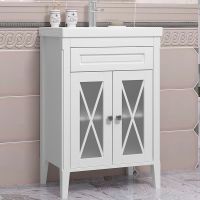 Тумба под раковину Opadiris Палермо 60 00-00006719 Белая матовая — фото 1, Мебель для ванной