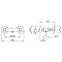 Смеситель для душа Migliore Princeton 19377 Золото — фото 4, Смеситель для душа