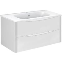 Тумба под раковину Vincea Paola 100 VMC-2P100GW подвесная G.White — фото 2, Тумбы под раковину