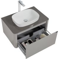 Товар: Тумба с раковиной Black&White Universe U915.800 80 915800 подвесная Glossy light grey - фото 4 Тумба с раковиной Black&White Universe U915.800 80 915800 подвесная Glossy light grey — фото 4, Мебель для ванной