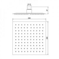 Верхний душ WeltWasser WW HS 20S Хром арт-10000000937 — фото 3, Верхние души