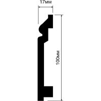 Плинтус HIWOOD BA100 2000x100x17 мм — фото 2, Плинтуса напольные