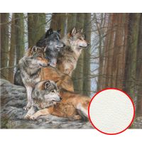 Фреска Ortograf Животные 7312 Фактура флок FLK Флизелин (3,3*2,7) Бежевый/Коричневый, Животные/Живопись — фото 1, Фрески