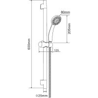 Товар: Душевой гарнитур Orange OneLife OL11b Черный матовый - фото 3 Душевой гарнитур Orange OneLife OL11b Черный матовый — фото 3, Душевые гарнитуры