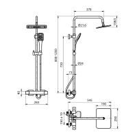 Товар: Душевая система Koller Pool Neon NNST002 с термостатом Хром - фото 2 Душевая система Koller Pool Neon NNST002 с термостатом Хром — фото 2, Душевое оборудование. Душевая программа