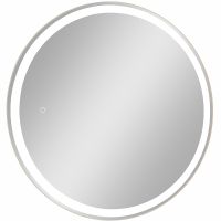 Зеркальный шкаф Континент Torneo White LED 60 МВК069 с подсветкой Белый — фото 1, Зеркальные шкафы в ванную