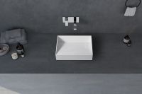 Раковина-чаша Abber Stein 60 AS2623 Белая матовая — фото 4, Раковины накладные