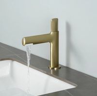 Смеситель для раковины Gappo G1052-81 Золотой сатин — фото 8, Смесители