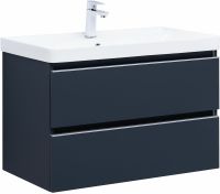 Тумба под раковину Aquanet Вега 80 329591 подвесная Маренго — фото 1, Тумбы под раковину