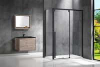 Душевой уголок Vincea Lugano 120х90 VSR-1L9012CLB-1 профиль Черный стекло прозрачное — фото 2, Душевые уголки