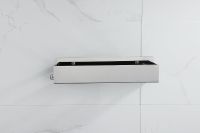 Товар: Металлическая полка Boheme Q 10965-SGM Оружейная сталь глянцевая - фото 2 Металлическая полка Boheme Q 10965-SGM Оружейная сталь глянцевая — фото 2, Полки для ванной и душа